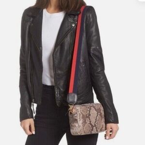 Claire V midi sac in snakeskin